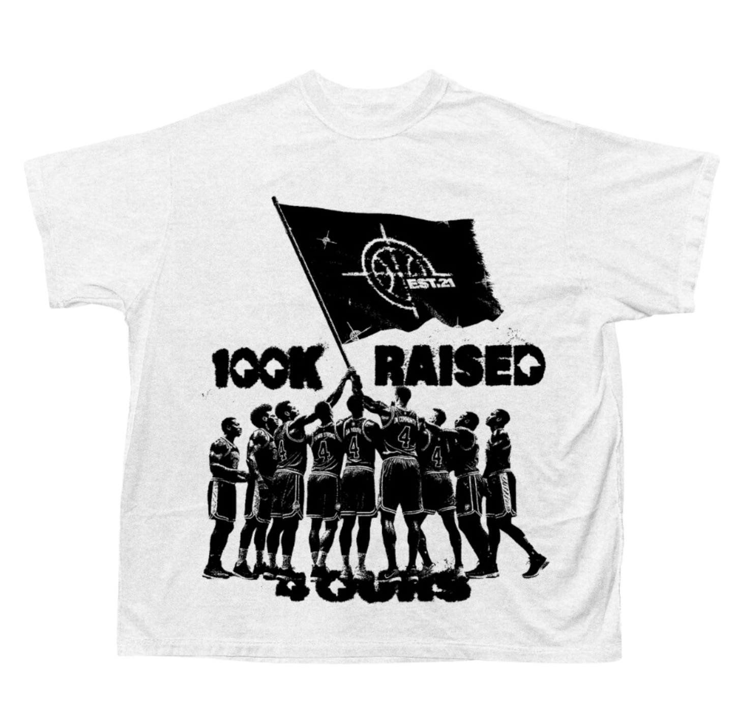 100K RAISED TEE