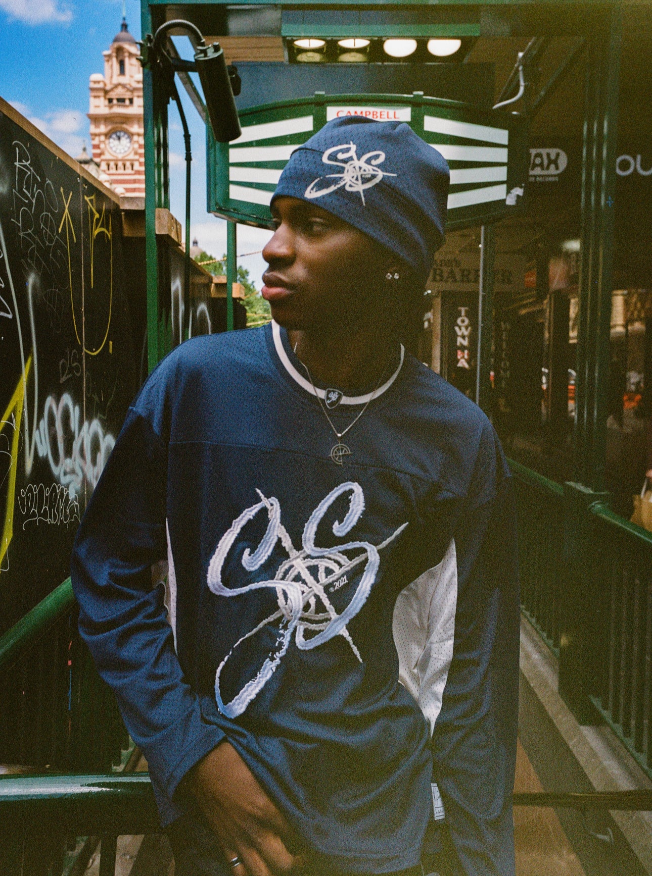SHARP SHOOTER MESH SKULL CAP NAVY [RESTOCKED]